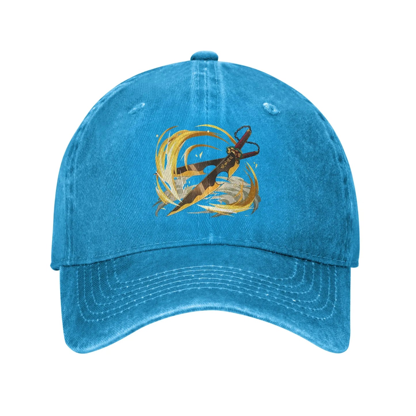 Pure Color Dad Hats Sound Baseball Caps Demon Slayer