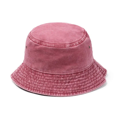 Fashion Denim Washed Bucket Hat Retro Foldable Sun Hat For Women Men