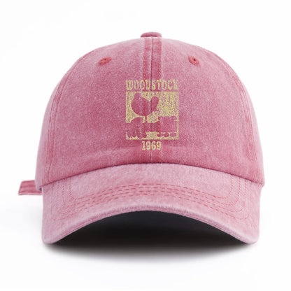 WOODSTOCK Print Washed Baseball Cap For Adults