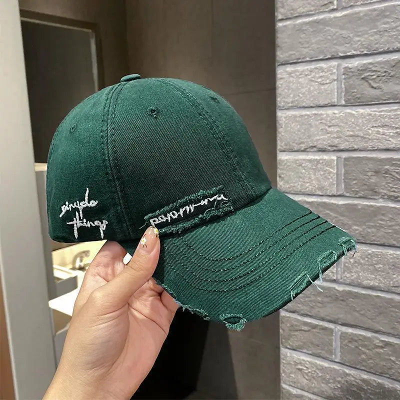 Purple Pleated Baseball cap New 2023 Flat Tongue Hat Baseball Cap For Men and Women