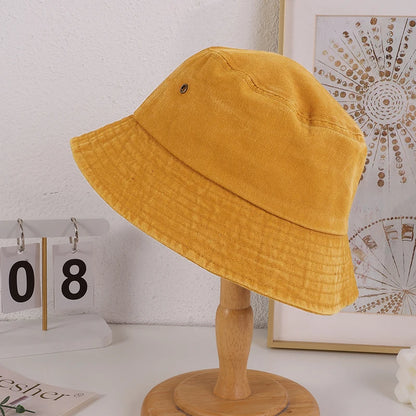 Korean Version Fashionable Rainbow-Colored Flat Eave Fisherman's Hat