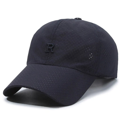 Summer Sun Hat Letter R Embroidery Fishing Cycling Hat Baseball Hat