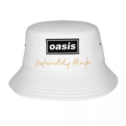 Streetwear O-Oasis Rock Collage Bucket Hats Teen Lightweight Outdoor