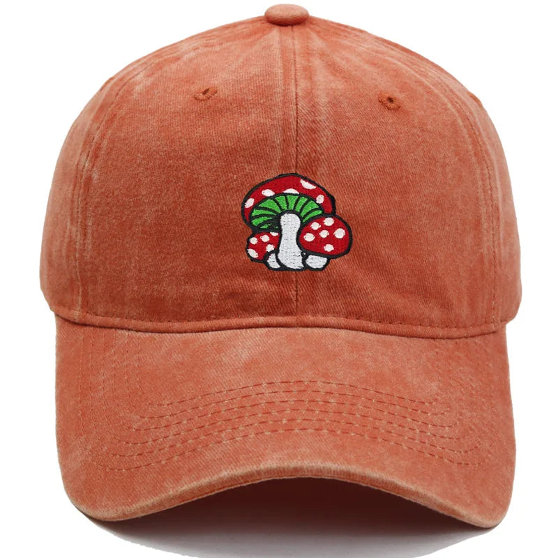 Baseball Cap Cute Red Spotted Mushroom