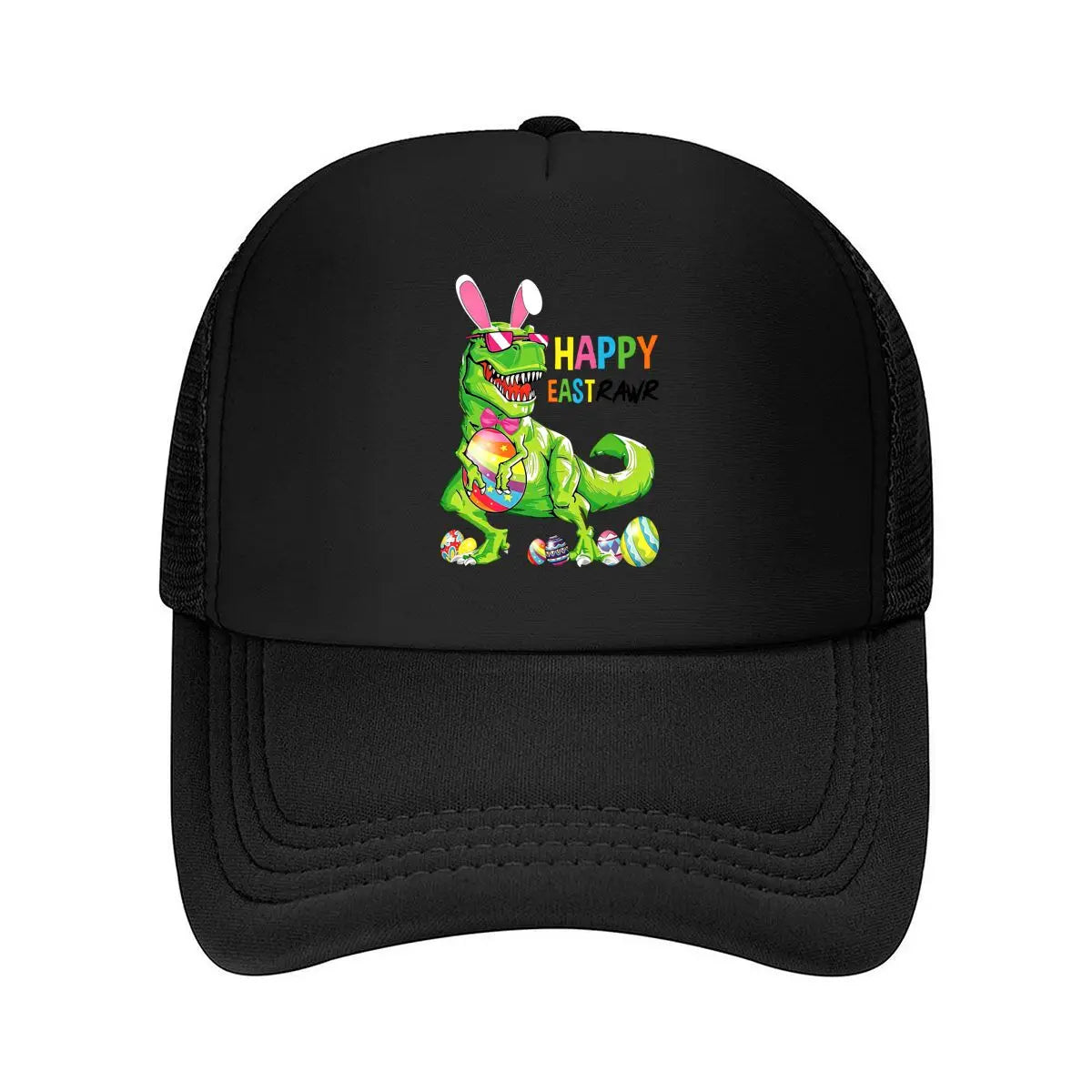 Easter Dinosaur Bunny 2026 Mesh Baseball Cap