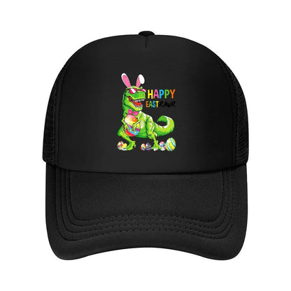 Easter Dinosaur Bunny 2026 Mesh Baseball Cap