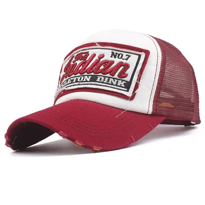 Streetwear Letter Embroidery Mesh Dad Baseball