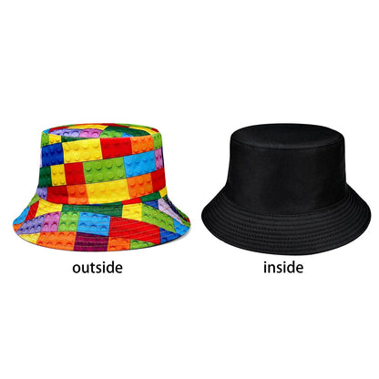 Personalized Building Block Puzzle Fisherman's Hat, All-Season Bucket Hat