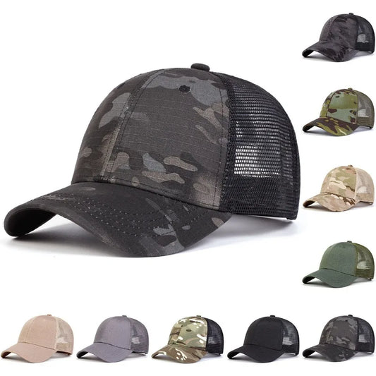 Unisex Camouflage Mesh Baseball Caps