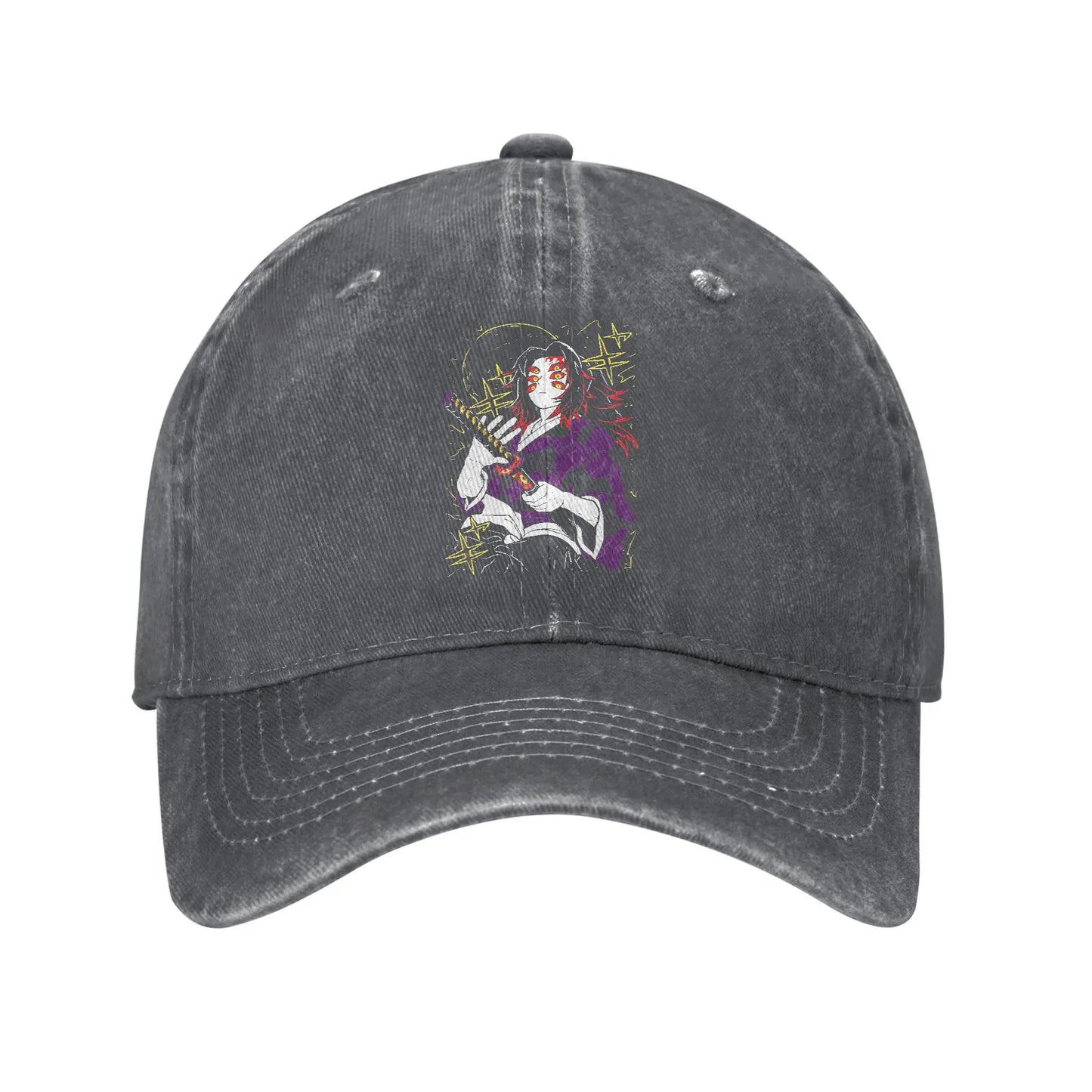 Demon Slayer  Multicolor Hat Peaked Women's Cap Kokushibo