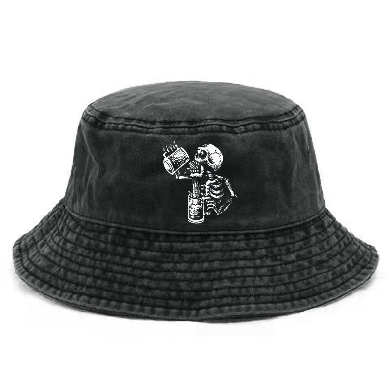 Skull Drunk Bucket Hat