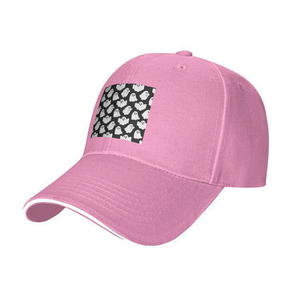 Spooky Ghost Halloween Cartoon Pattern Cap Casual Baseball Caps