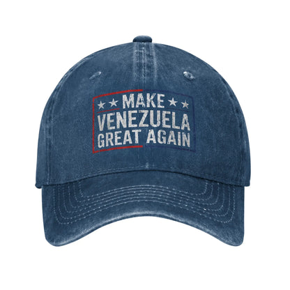 Washed Baseball Cap Make Venezuela Great Again Summer Trucker Hat For Female Male