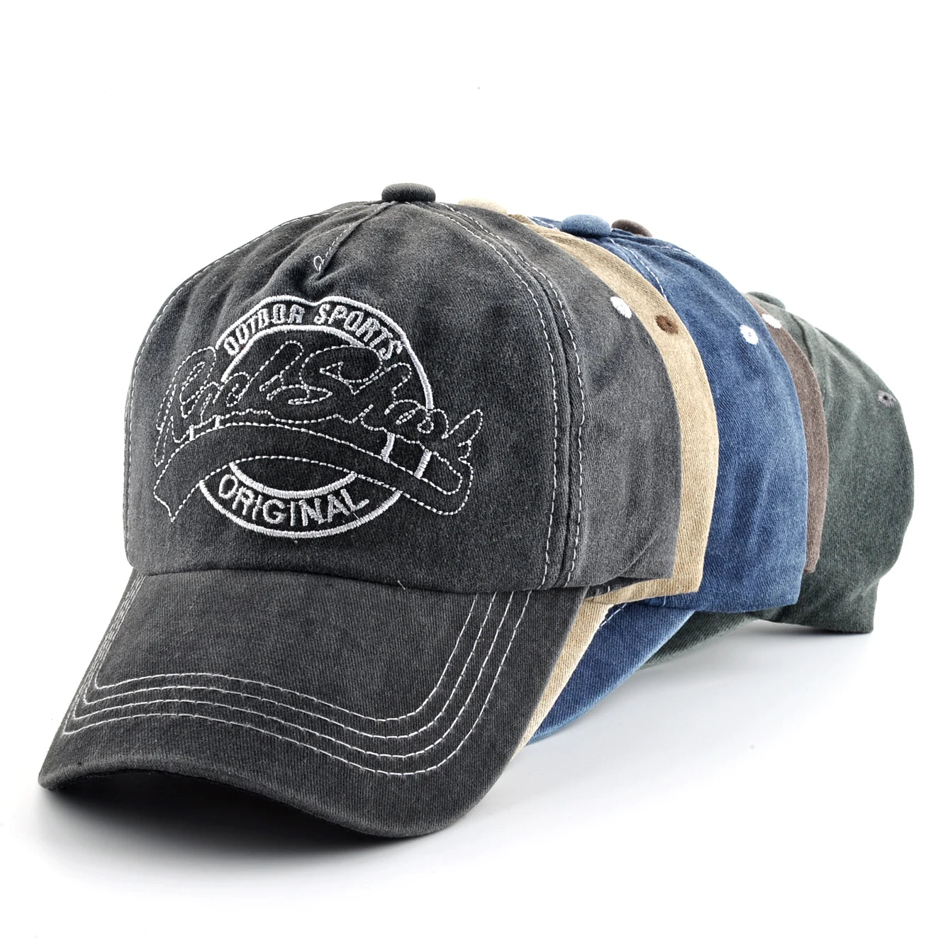 Unisex Vintage Baseball Cap Men Women Spring Summer Sun Visor Cap Embroidery Letter