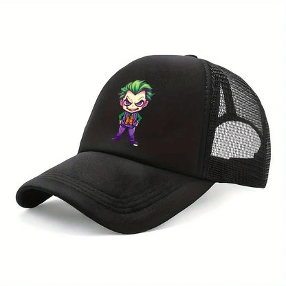 Joker-Themed Cartoon Baseball Cap