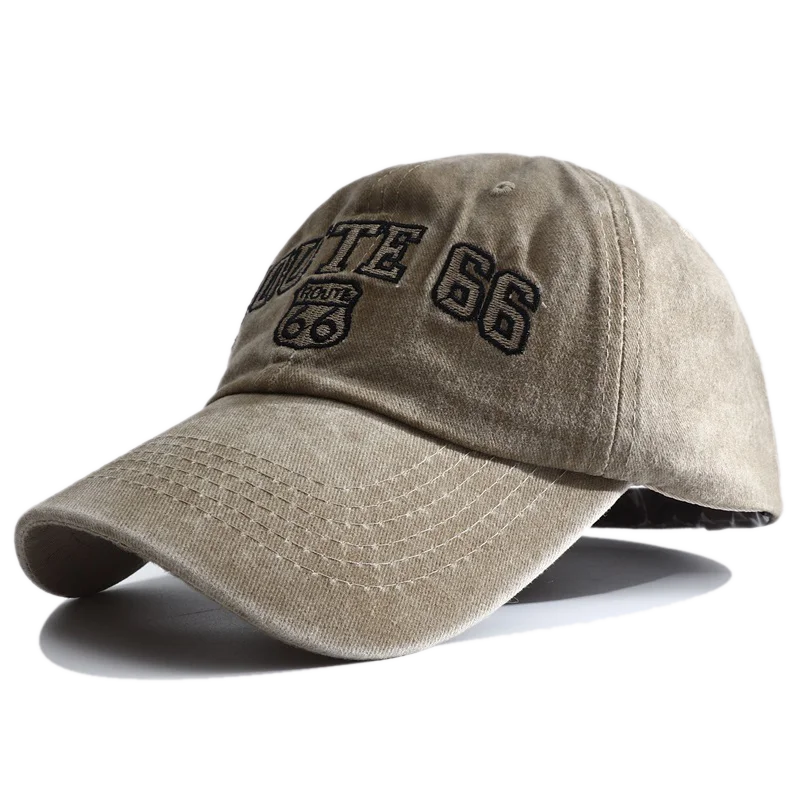Route 66 Embroidered Baseball Cap