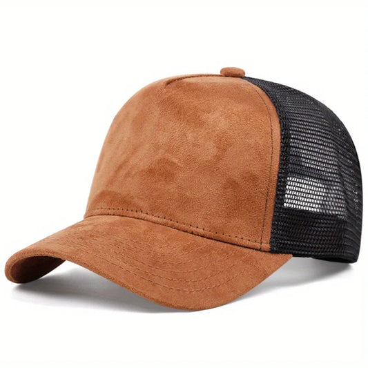 Unisex Mesh Baseball Cap For Men Outdoor Ports Adjustable Trucker Caps Fashion Curved Dad Cap