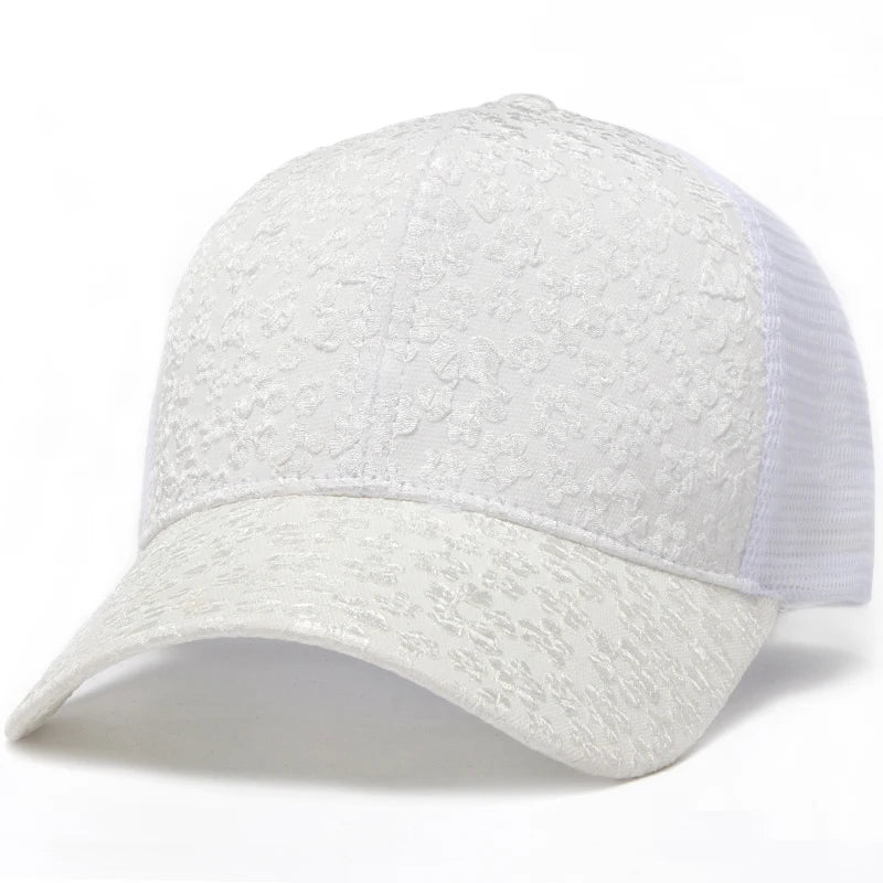 CNTANG New Print Mesh Caps Fashion Women Baseball Cap