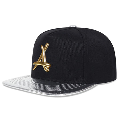 Unisex Personality A Letter Label Hip-hop Hats Baseball Caps Sunscreen Hat Snapback Caps