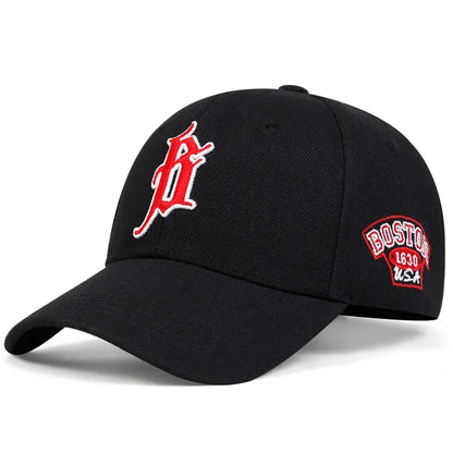 Unisex B Letter Embroidery Baseball Caps Spring And Autumn Sunscreen Hat Sports Cap