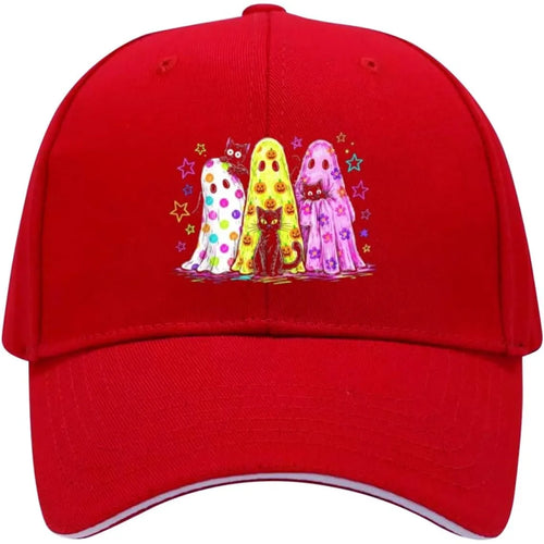Halloween Funny Fun Fact I Do Not Care Cute Preppy Ghost Baseball Cap