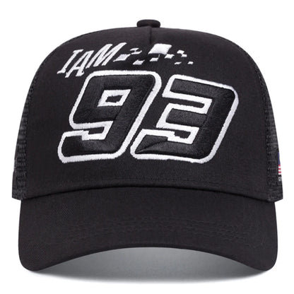 Personalized Creative New Baseball Hat 93 Malaysia Embroidered Mesh Hat