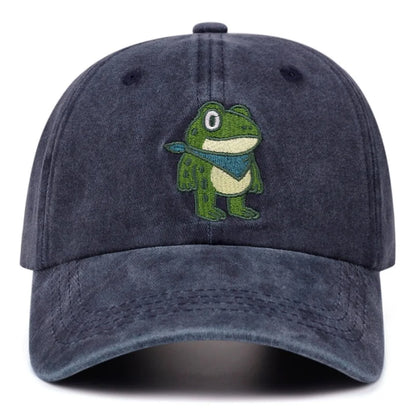 Cartoon Frog Resists Cotton Cap Unisex Baseball Cap