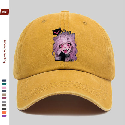 Anime Little Demon Cute Printed Pattern Baseball Cap
