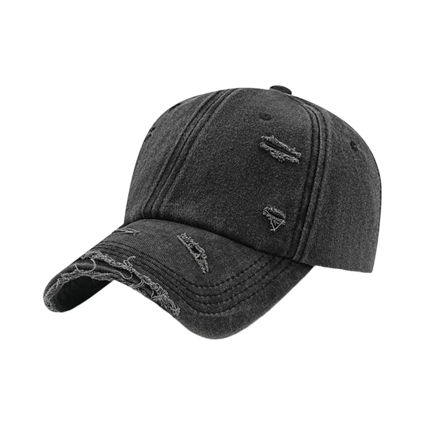 Distressed Vintage Washed Cotton Breathable Lightweight Baseball Cap
