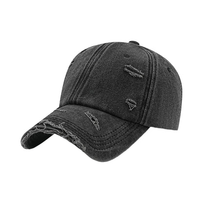 Distressed Vintage Washed Cotton Breathable Lightweight Baseball Cap