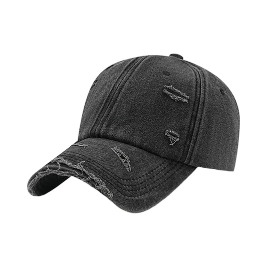 Distressed Vintage Washed Cotton Breathable Lightweight Baseball Cap
