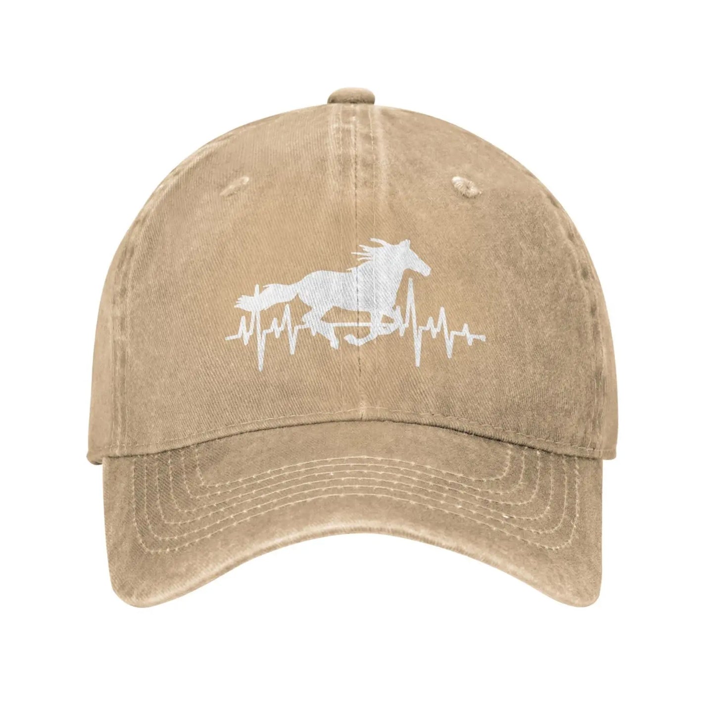 Women’s Horse Heartbeat Hat Baseball Cap For Dad And Mom