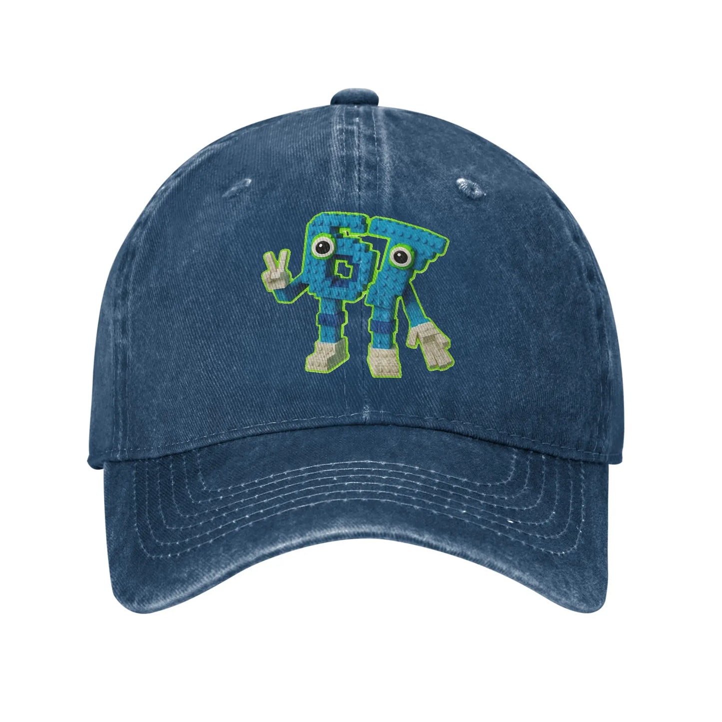 67 Meme Character Brainrot Sun Baseball Cap
