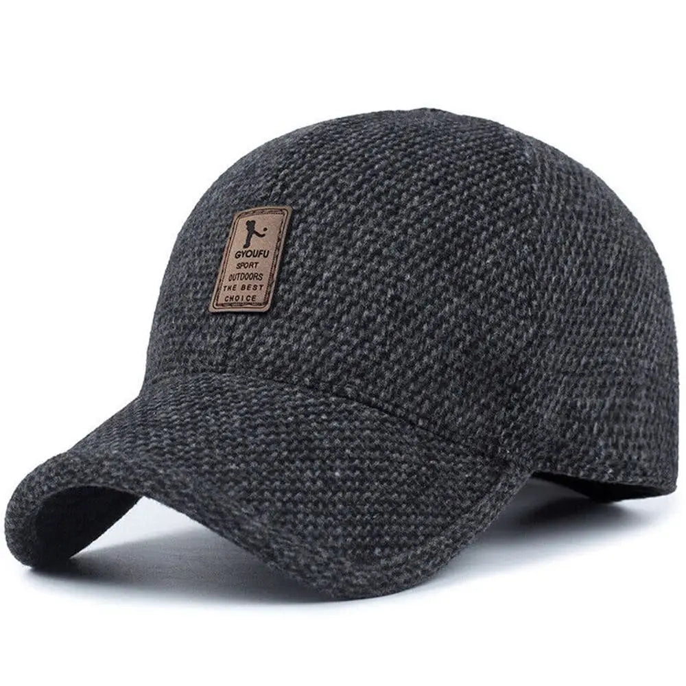 Autumn Winter Casual Adjustable Hats Earmuffs Hat Warm Baseball Cap