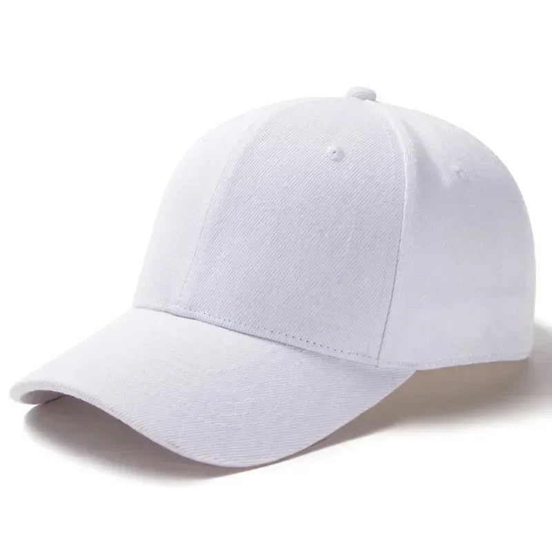 Solid Unisex Baseball Cap 6 Panel Men Caps Daily Women's