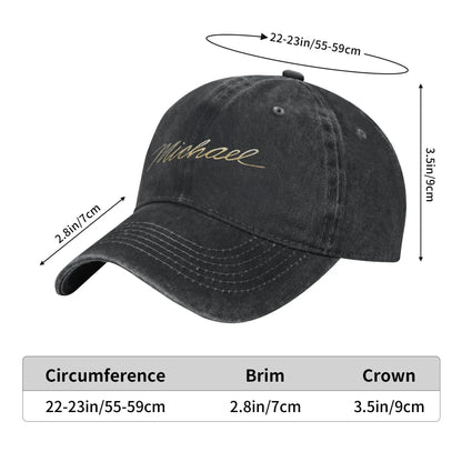 MJ Baseball Caps Classic Distressed Headwear