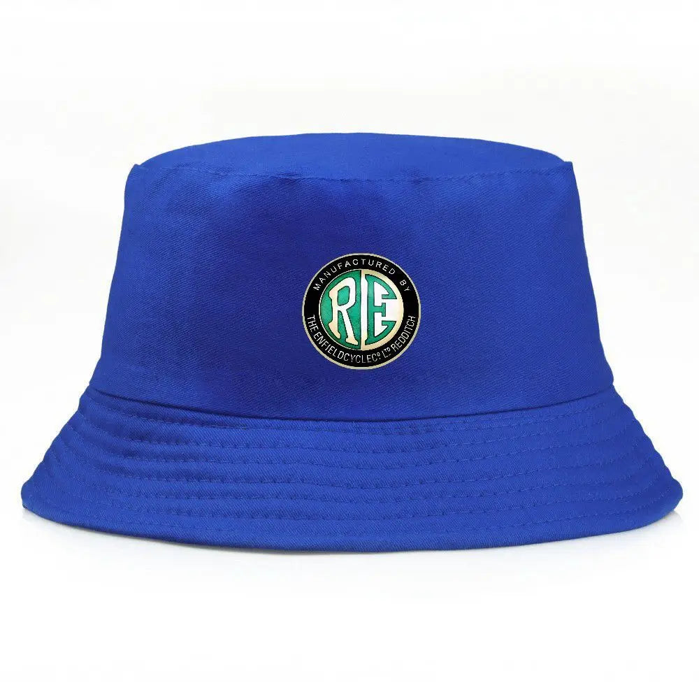Black Bucket Hat With Embroidered Logo Summer Fisherman Hat Fishing Cap