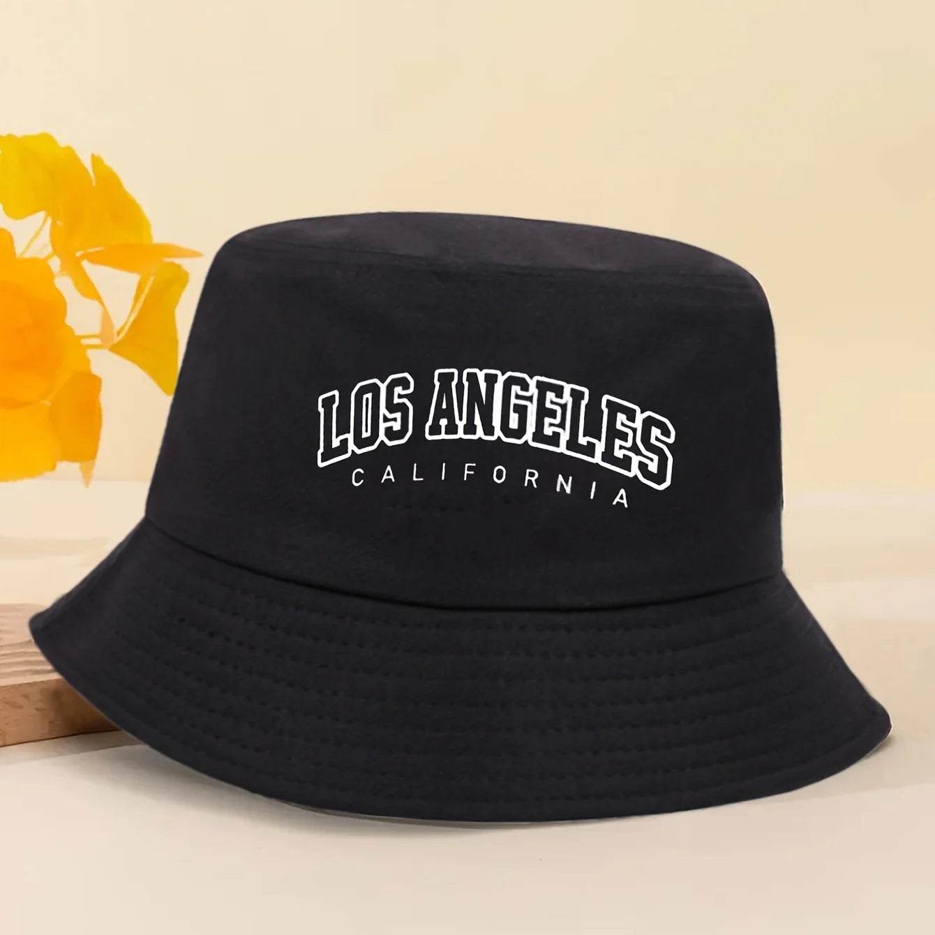 Leisure Bucket Hat with Letters Print, Funky Style Polyester Fishing Cap