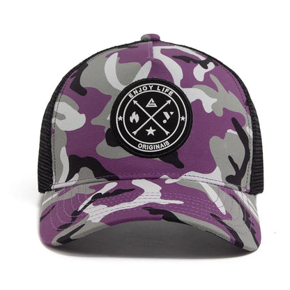 Summer Mesh Colorful camouflage Baseball Cap