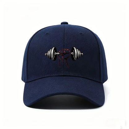 Barbell Fist Print Baseball Cap