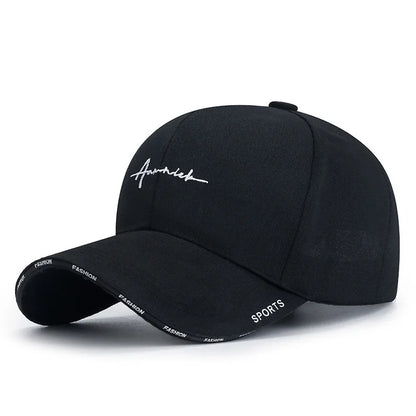 Baseball Cap For Spring And Autumn Casual Letter Sunshade Duckbill Cap