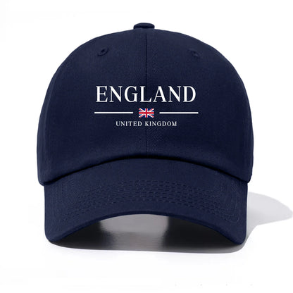 England Print Baseball Cap For Adults