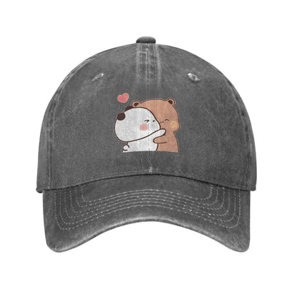 Washed Baseball Cap Kawaii Bubu Dudu Couple Pandas