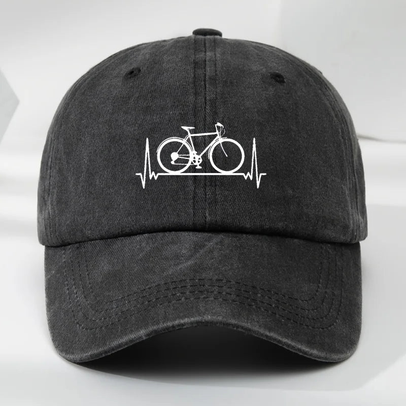 Men's And Women's Baseball Caps Bicycle Prints Suitable For Outdoor