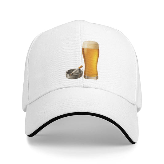 Funny Beer Cigarette Baseball Cap