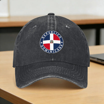 Dominican Republic República Flag Flag Coat Of Arms Baseball Cap