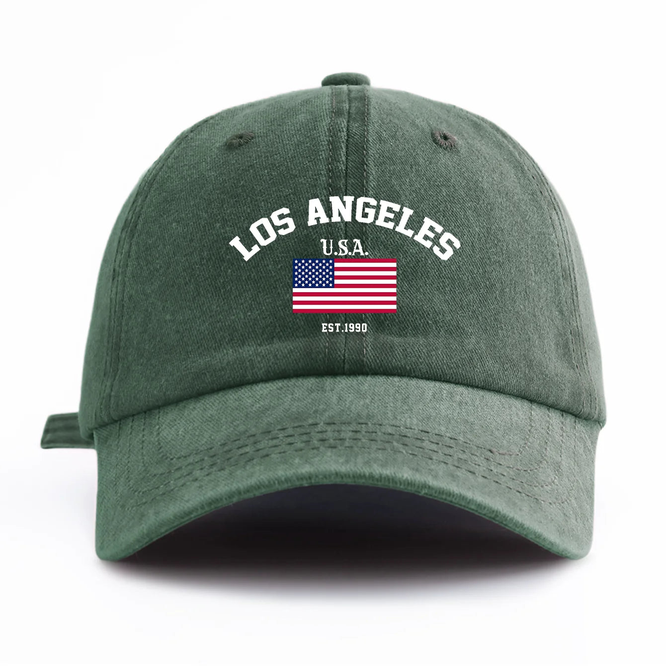 LOS ANGELES Print Washed Baseball Cap