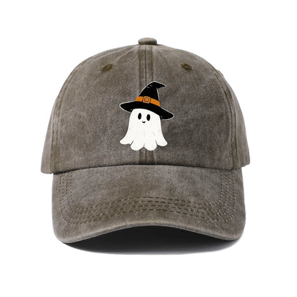 Witch Hat Ghost Graphic Baseball Cap