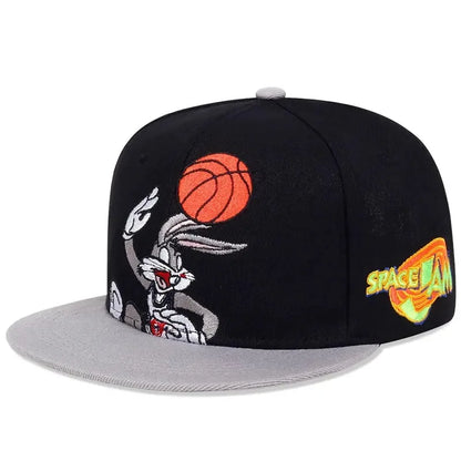 Unisex Rabbits Playing Basketball Embroidery Hip-hop Hats Spring Autumn Outdoorat