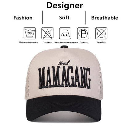 Unisex Letter Embroidery Baseball Net Caps